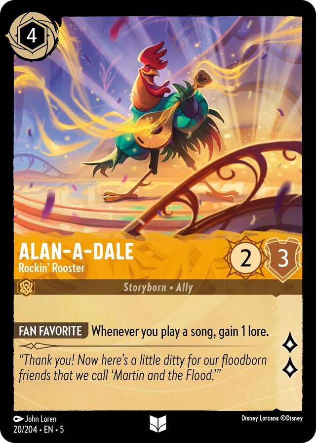 0020 Alan-A-Dale - Rockin' Rooster Uncommon Shimmering Skies