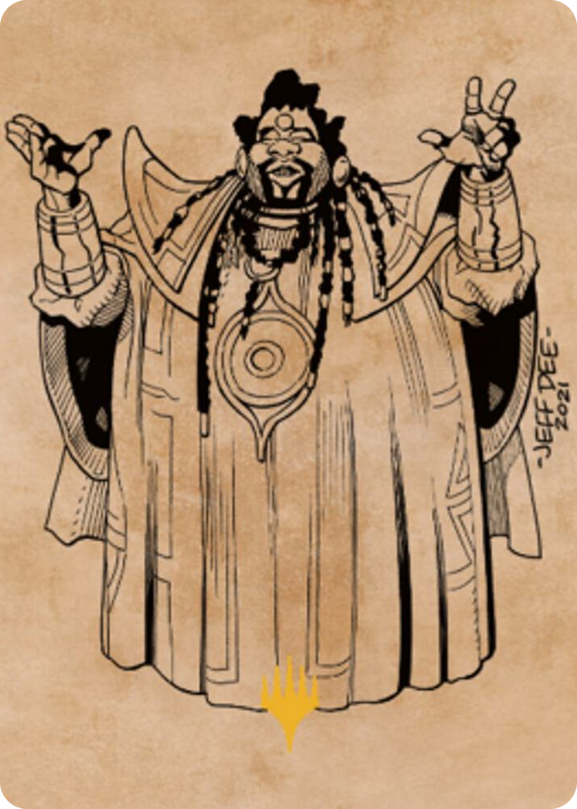 0061 Alaundo the Seer Art Card (Gold-Stamped) S Art Series: Commander Legends: Battle for Baldur's Gate