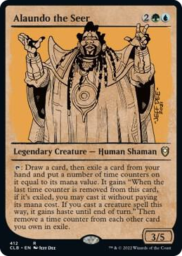 0412 Alaundo the Seer (Showcase) R Commander Legends: Battle for Baldur's Gate