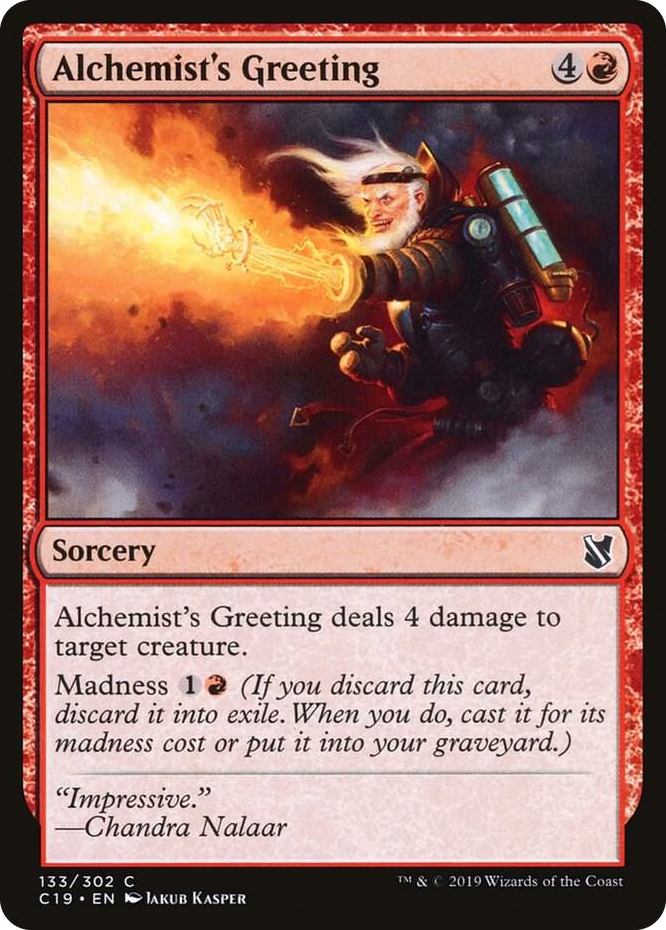 0133 Alchemist's Greeting C Commander 2019