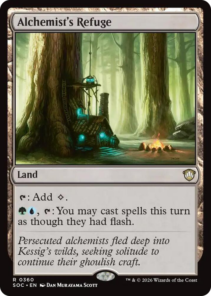 Alchemist's Refuge #360 R - Commander: Secrets of Strixhaven Pokemon card