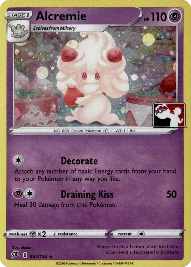 0087 Alcremie - 087/192 (League Promo) Promo League & Championship Cards