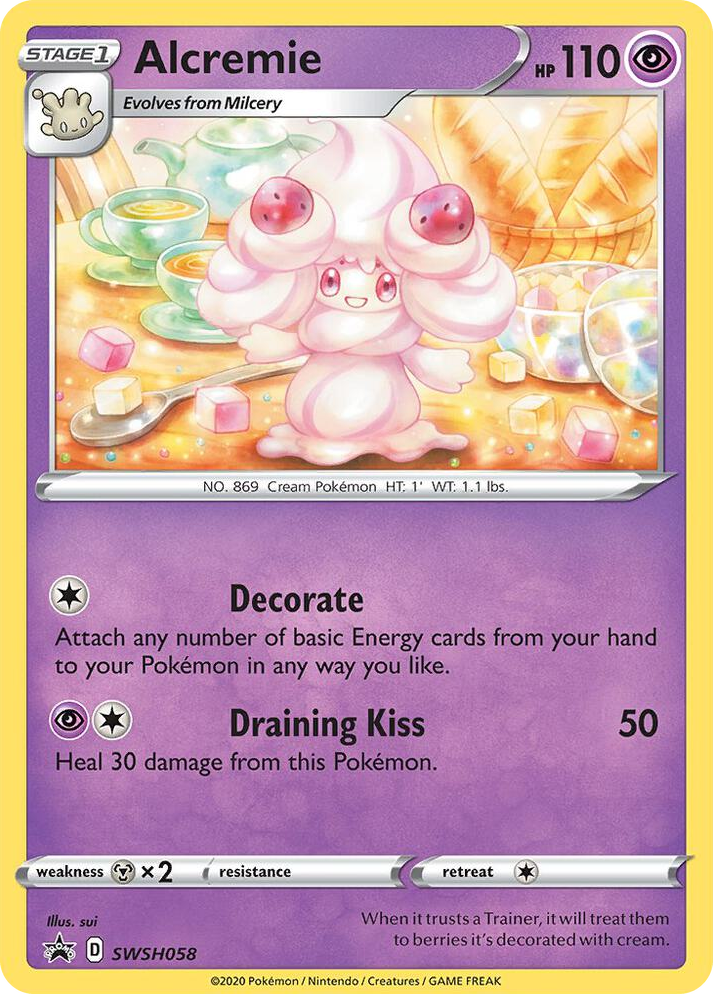 0058 Alcremie - SWSH058 Promo Sword & Shield Promo Cards