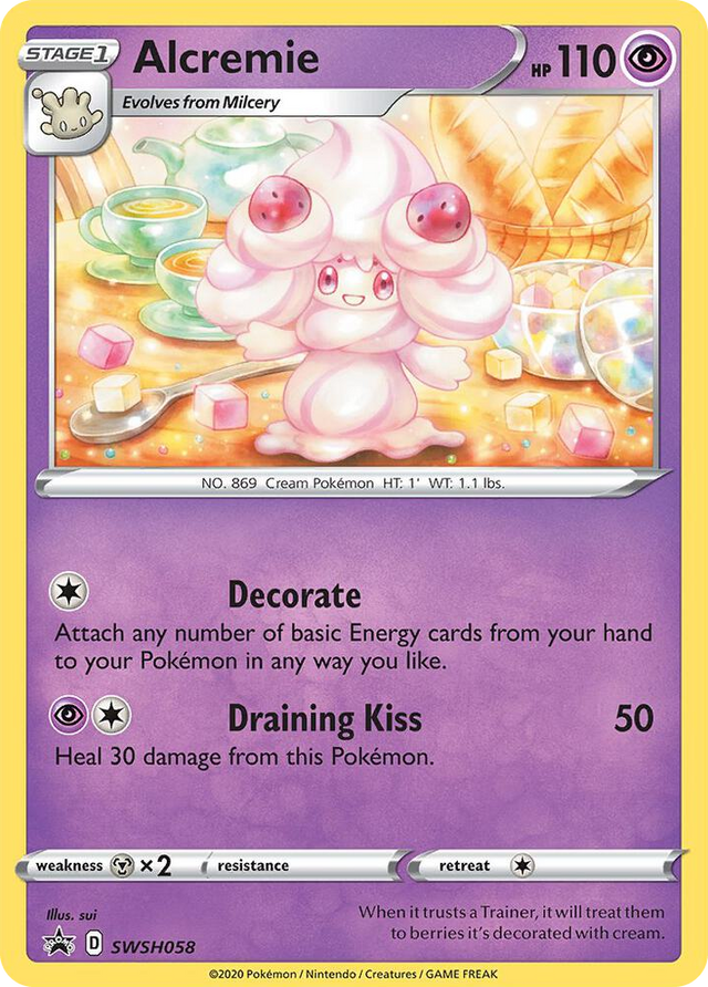 0058 Alcremie - SWSH058 Promo Sword & Shield Promo Cards