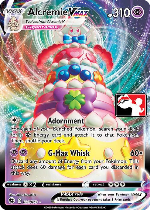0023 Alcremie VMAX Ultra Rare Prize Pack Series Cards