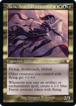 0119 Alela, Artful Provocateur (Retro Frame) M Commander: The Brothers' War
