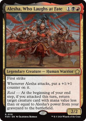 0115 Alesha, Who Laughs at Fate R Promo Pack: Aetherdrift
