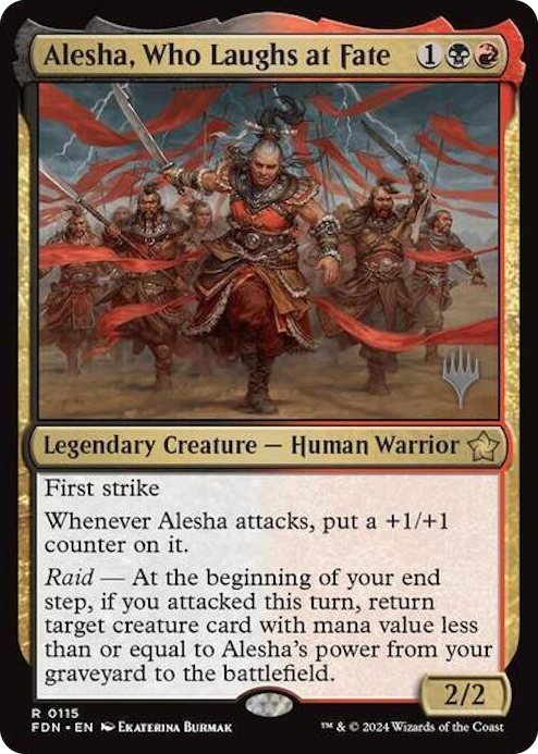 0115 Alesha, Who Laughs at Fate R Promo Pack: Aetherdrift