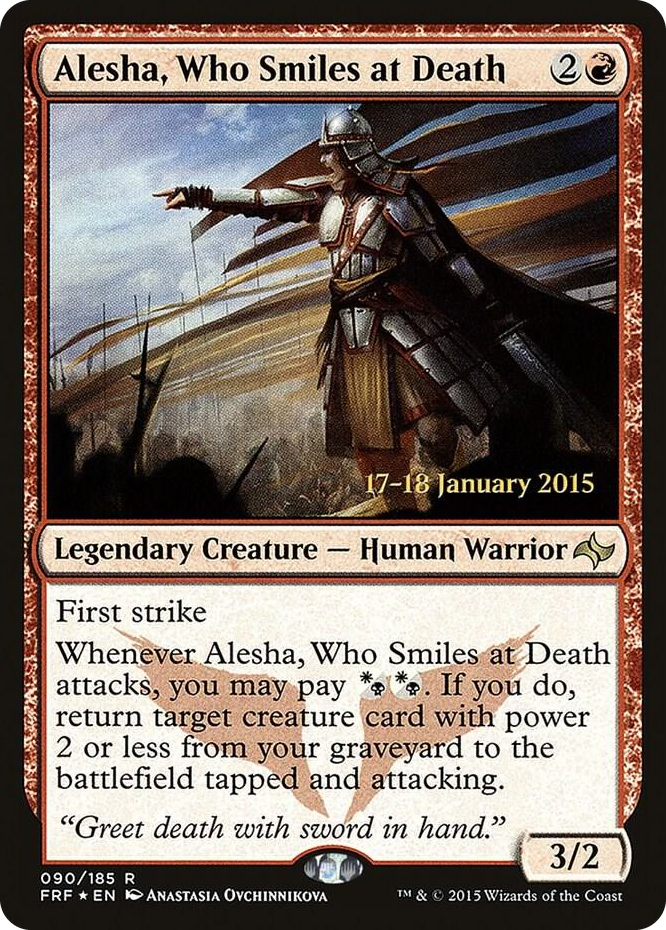 Alesha, Who Smiles at Death #90 R - Prerelease Cards Pokemon card