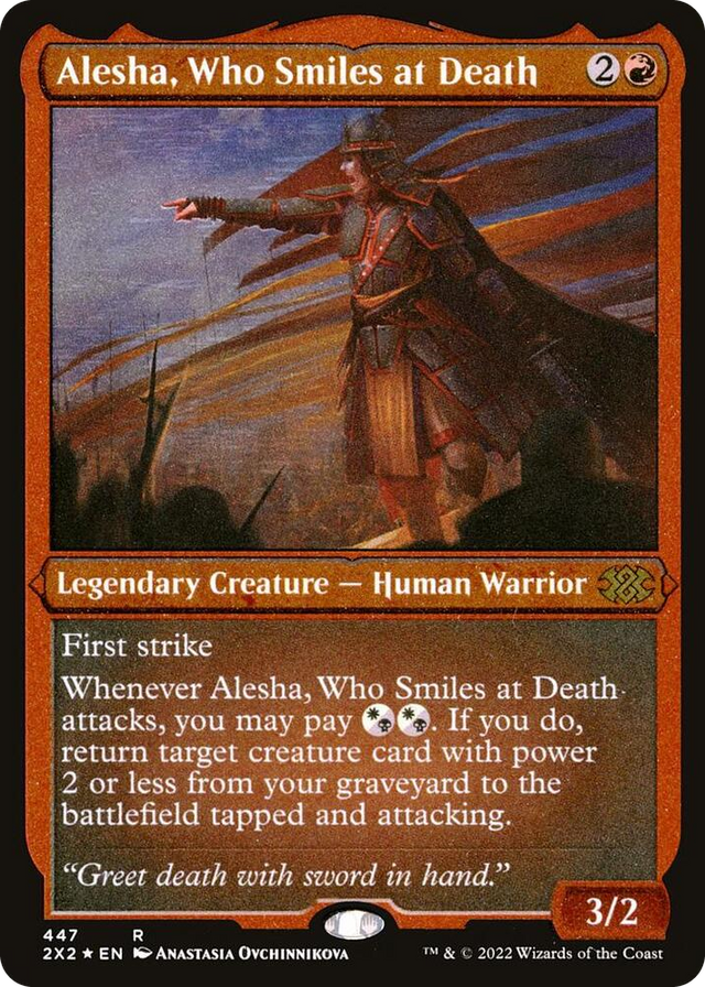 0447 Alesha, Who Smiles at Death (Foil Etched) R Double Masters 2022