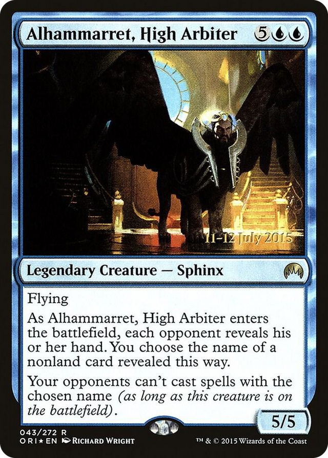 0043 Alhammarret, High Arbiter R Prerelease Cards