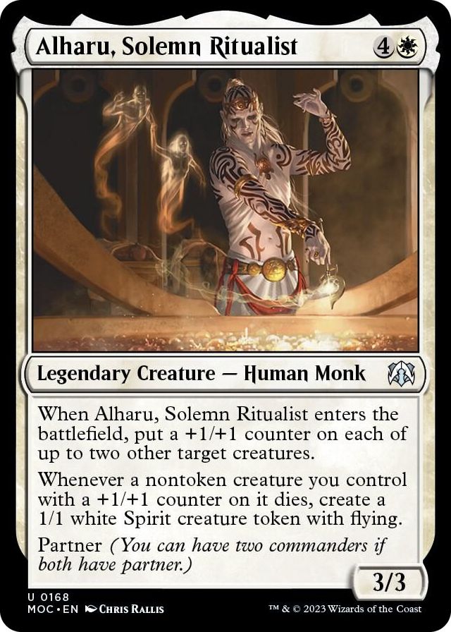 0168 Alharu, Solemn Ritualist U Commander: March of the Machine
