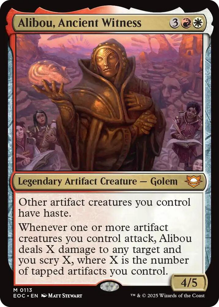 Alibou, Ancient Witness #113 M - Commander: Edge of Eternities Pokemon card