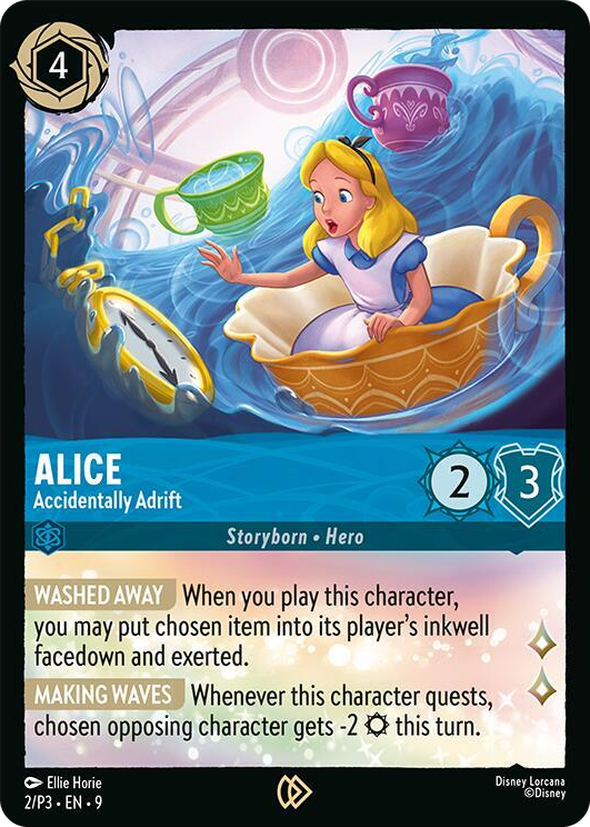 0002 Alice - Accidentally Adrift Promo Disney Lorcana Promo Cards