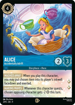 0002 Alice - Accidentally Adrift Promo Disney Lorcana Promo Cards