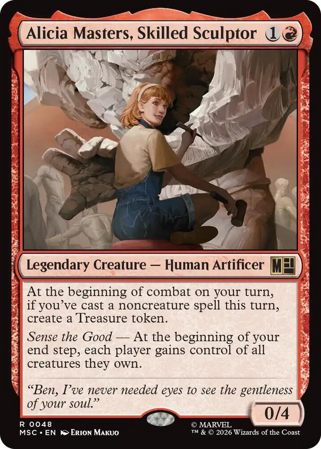 0048 Alicia Masters, Skilled Sculptor R Commander: Marvel Super Heroes