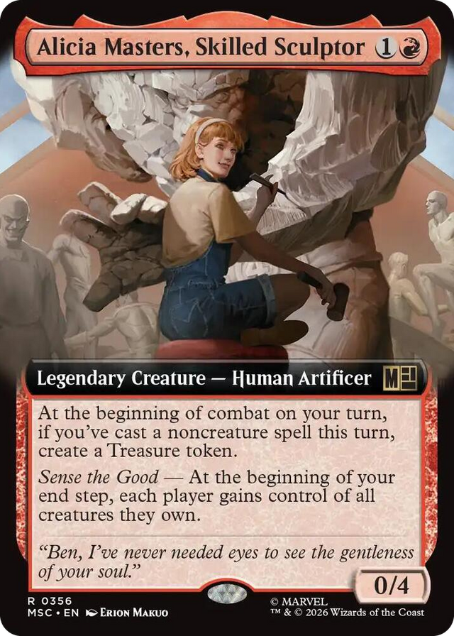 0356 Alicia Masters, Skilled Sculptor (Extended Art) R Commander: Marvel Super Heroes