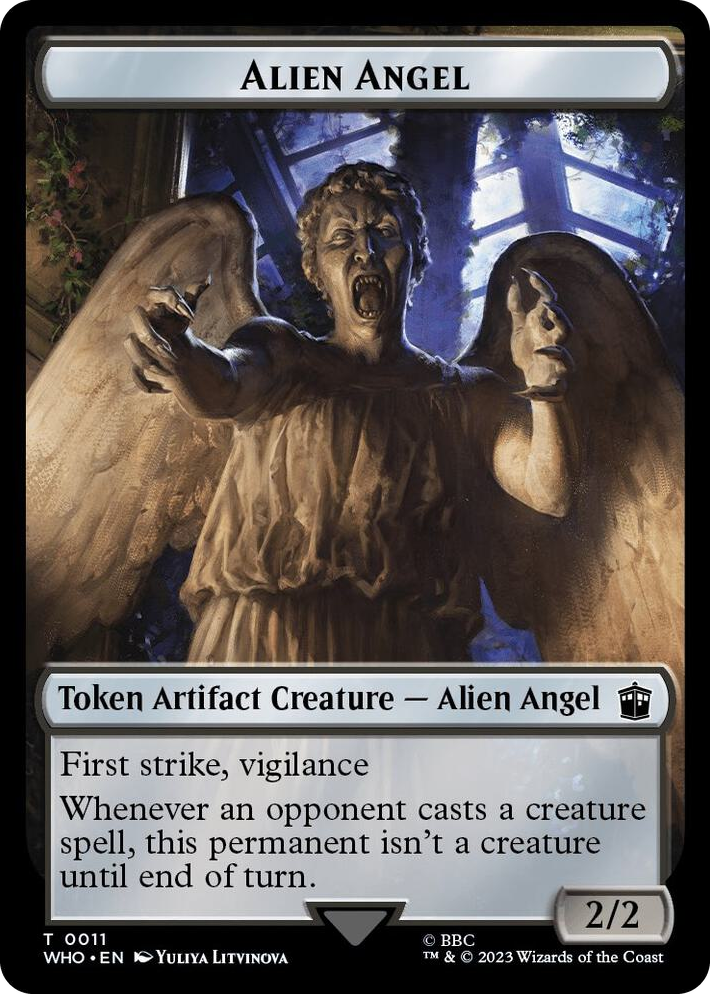 0011 Alien Angel // Mutant Double-Sided Token T Universes Beyond: Doctor Who