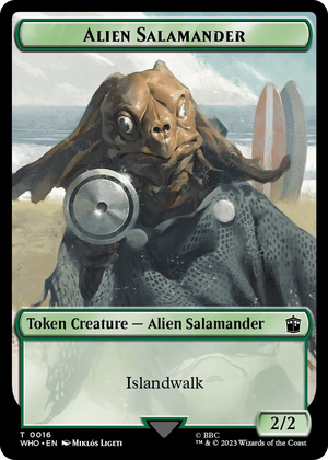 0016 Alien Salamander // Alien Insect Double-Sided Token T Universes Beyond: Doctor Who
