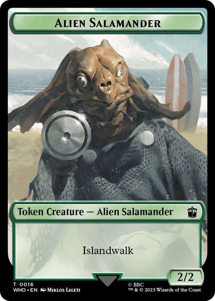 0016 Alien Salamander // Mutant Double-Sided Token T Universes Beyond: Doctor Who