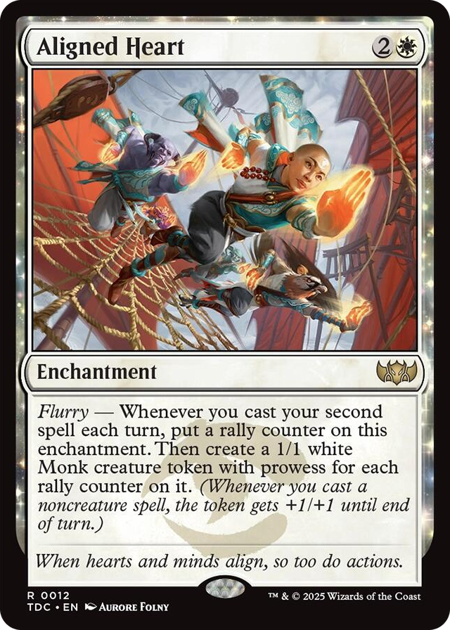 Aligned Heart #12 R - Commander: Tarkir: Dragonstorm Pokemon card