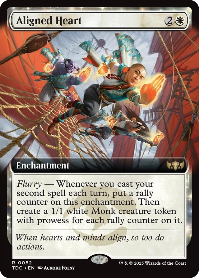 Aligned Heart (Extended Art) #52 R - Commander: Tarkir: Dragonstorm Pokemon card