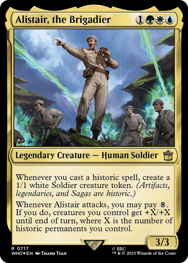 0717 Alistair, the Brigadier (Surge Foil) R Universes Beyond: Doctor Who