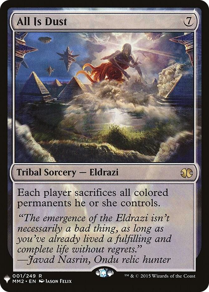 All Is Dust #1 R - The List Reprints Pokemon card