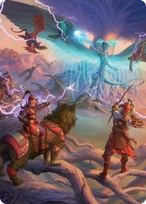 All-Out Assault Art Card (50/54) #50 S - Art Series: Tarkir: Dragonstorm Pokemon card