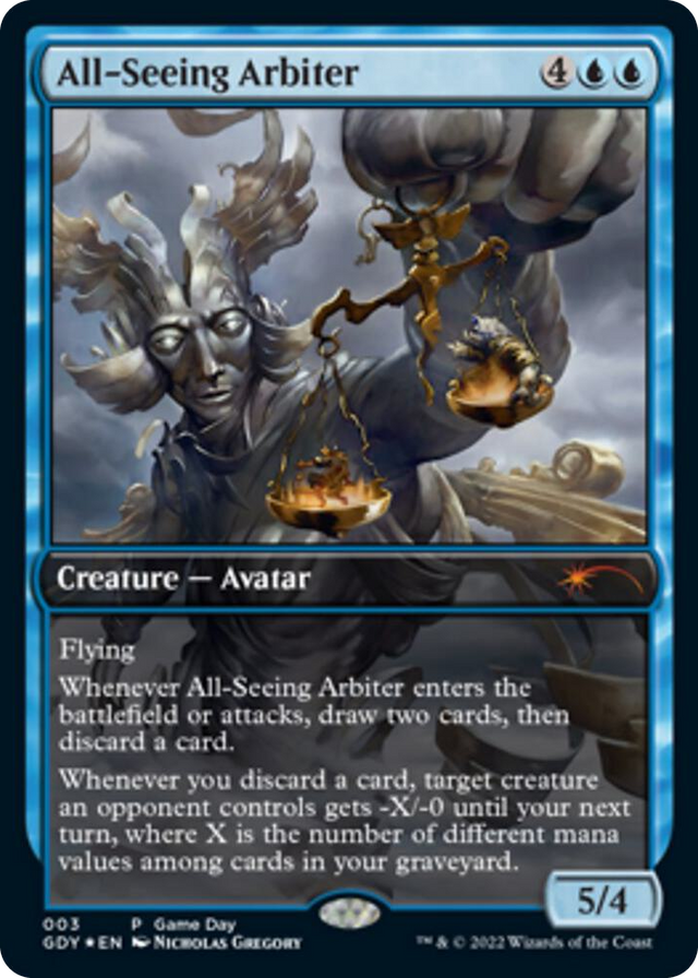 0003 All-Seeing Arbiter P Game Day & Store Championship Promos