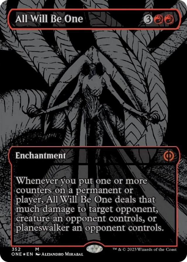0352 All Will Be One (Oil Slick Raised Foil) M Phyrexia: All Will Be One