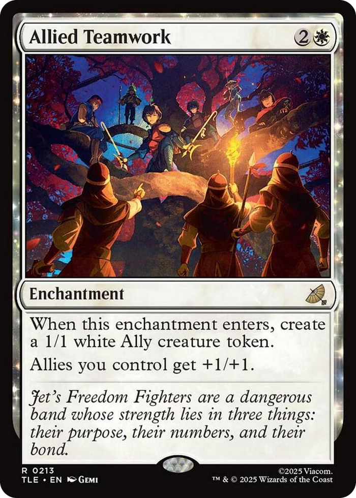 Allied Teamwork #213 R - The Last Airbender: Eternal-Legal Pokemon card