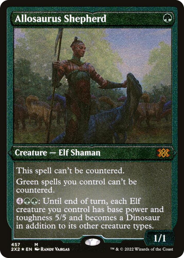 0457 Allosaurus Shepherd (Foil Etched) M Double Masters 2022