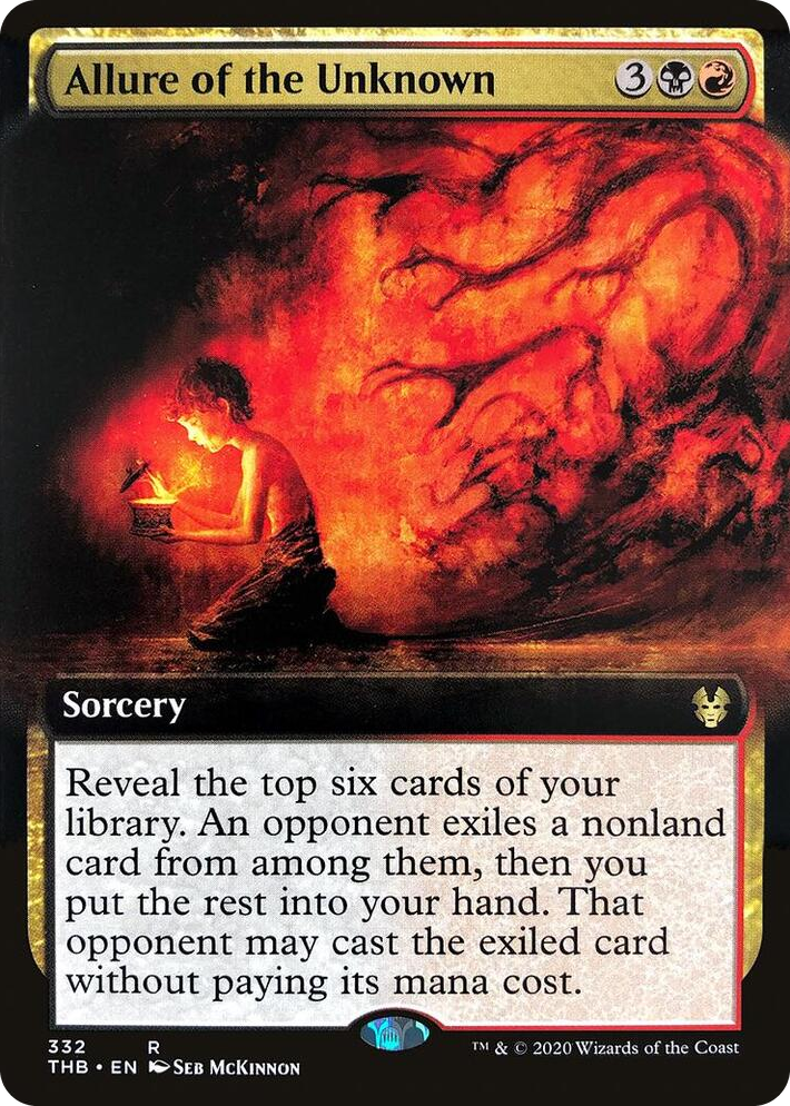0332 Allure of the Unknown (Extended Art) R Theros Beyond Death