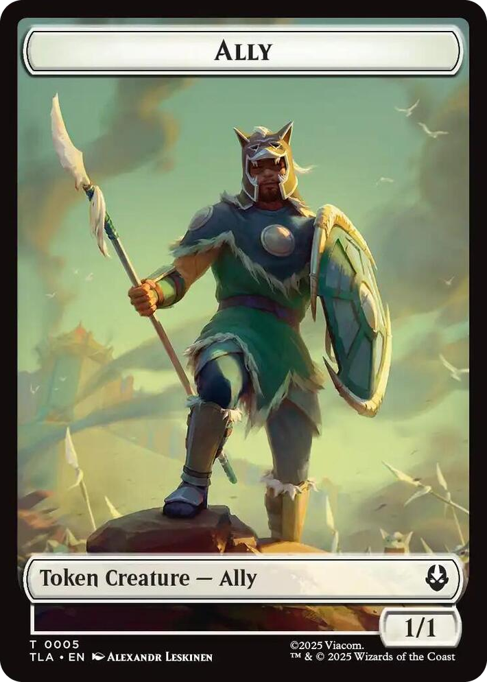 0005 Ally (0005) // Clue (0014) Double-Sided Token T The Last Airbender