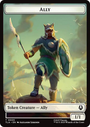0005 Ally (0005) // Clue (0014) Double-Sided Token T The Last Airbender