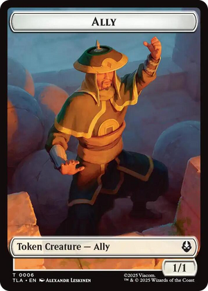 0006 Ally (0006) // Clue (0017) Double-Sided Token T The Last Airbender