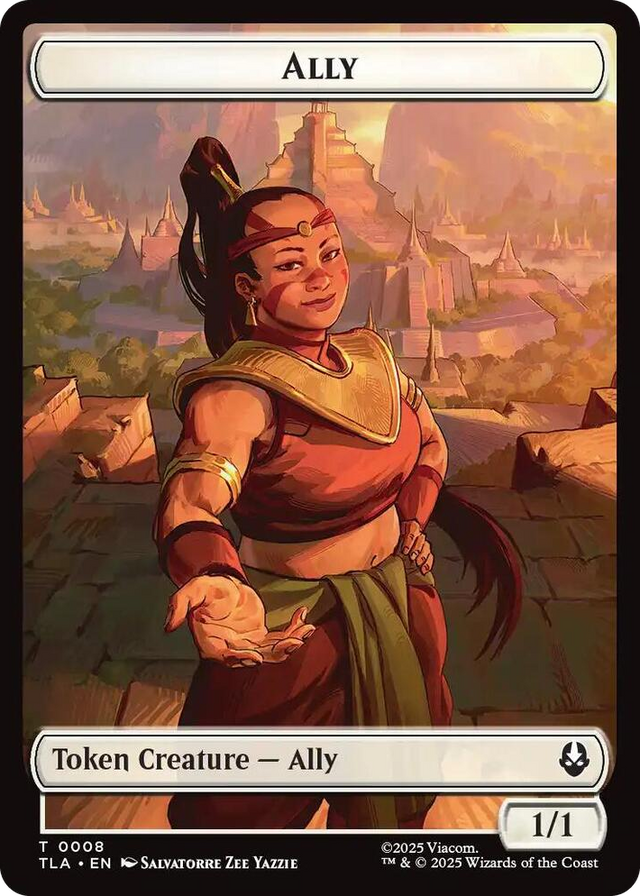 0008 Ally (0008) // Clue (0016) Double-Sided Token T The Last Airbender