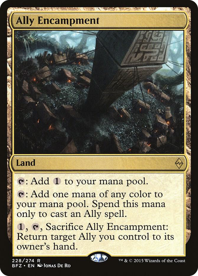 Ally Encampment #228 R - Battle for Zendikar Pokemon card