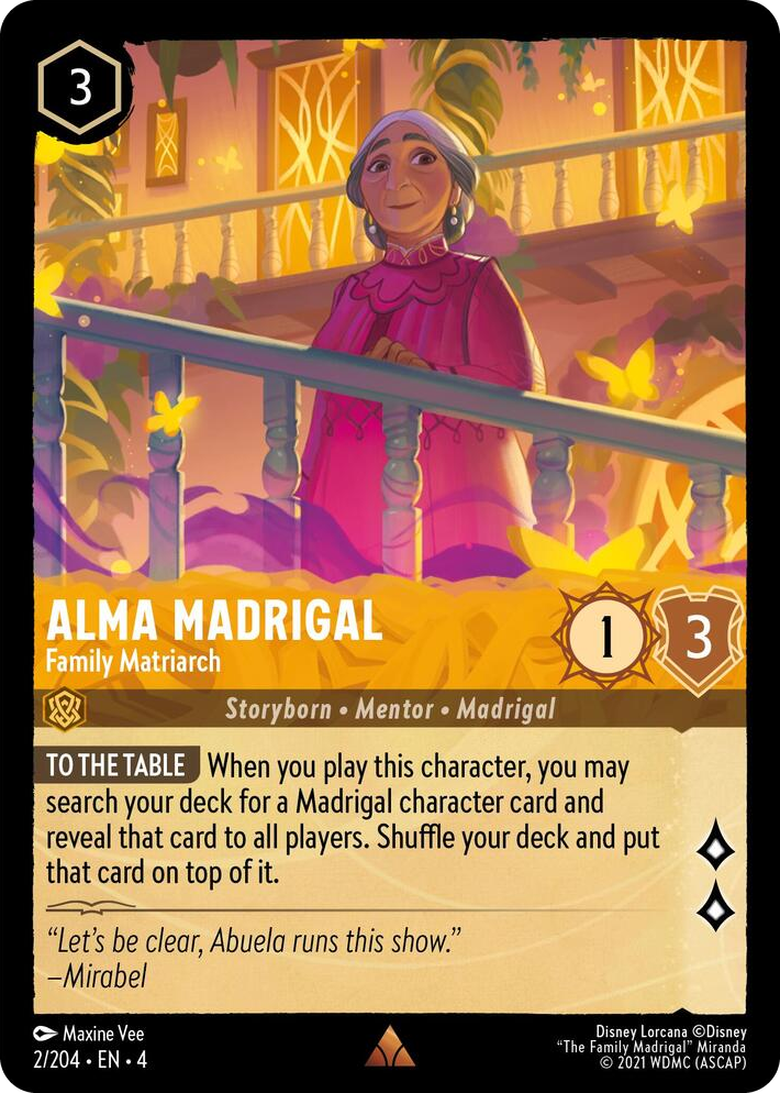 0002 Alma Madrigal - Family Matriarch Rare Ursula's Return