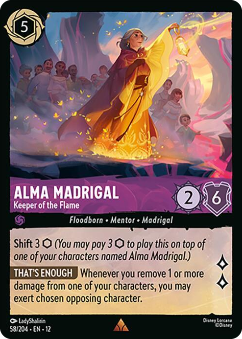 0058 Alma Madrigal - Keeper of the Flame Rare Wilds Unknown