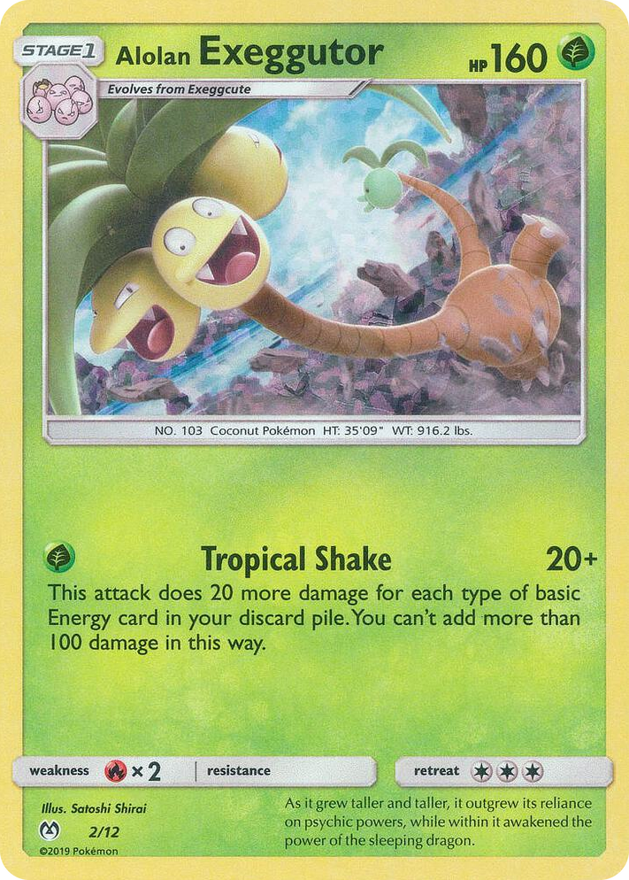 0002 Alolan Exeggutor Promo McDonald's Promos 2019
