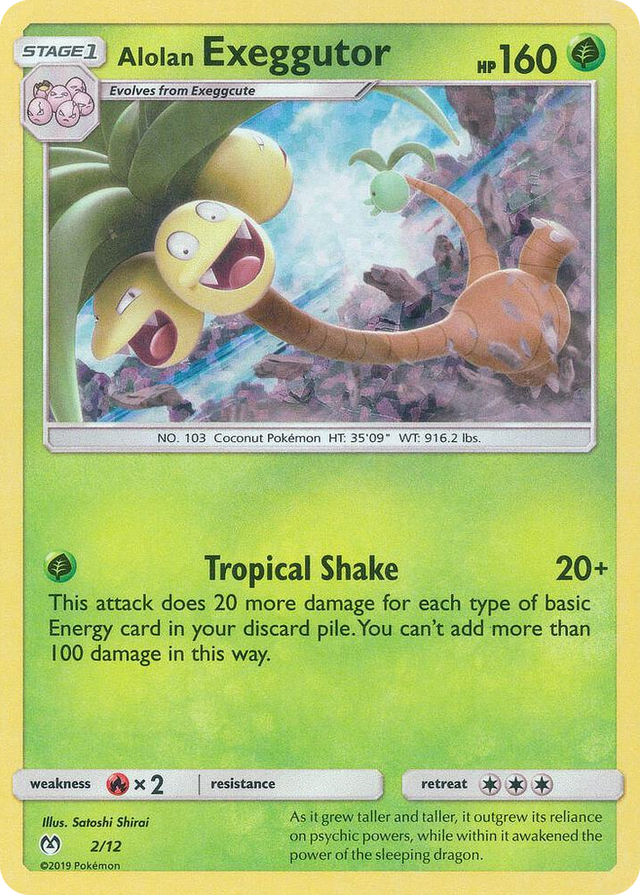 0002 Alolan Exeggutor Promo McDonald's Promos 2019