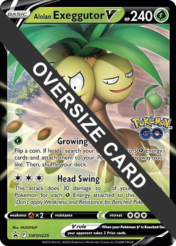 0225 Alolan Exeggutor V - SWSH225 Promo Jumbo Cards
