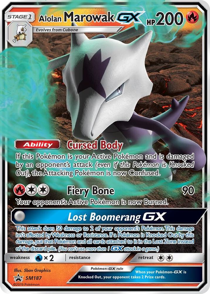SM187 Alolan Marowak GX - SM187 Promo SM Promos