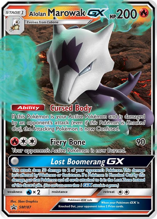 SM187 Alolan Marowak GX - SM187 Promo SM Promos