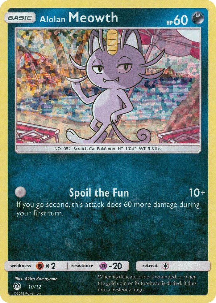 0010 Alolan Meowth Promo McDonald's Promos 2019