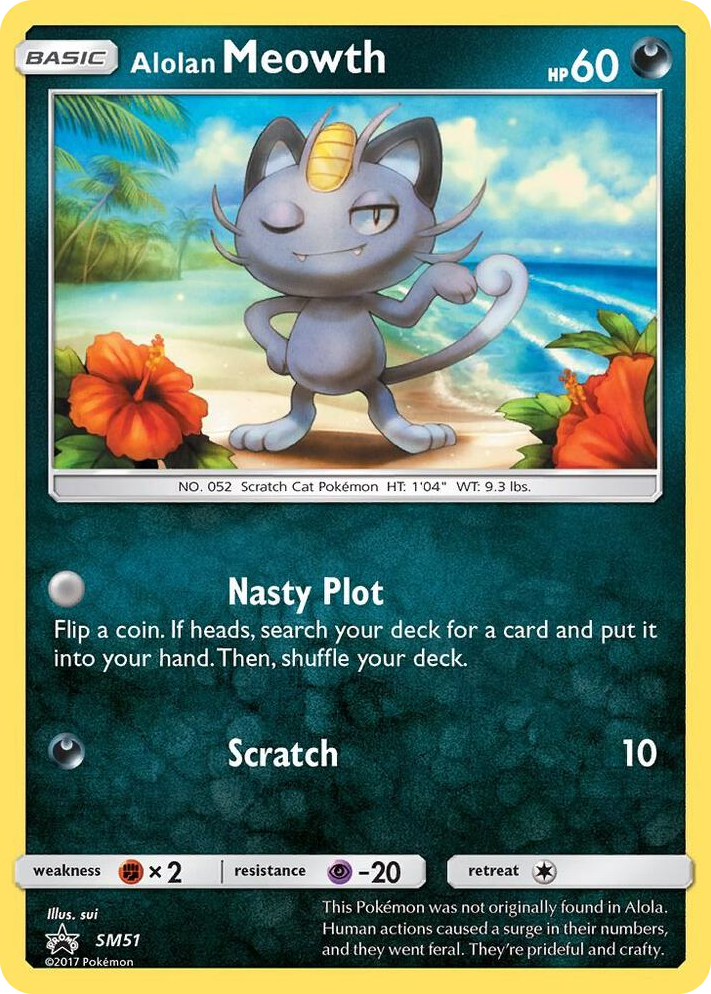 SM051 Alolan Meowth - SM51 Promo SM Promos