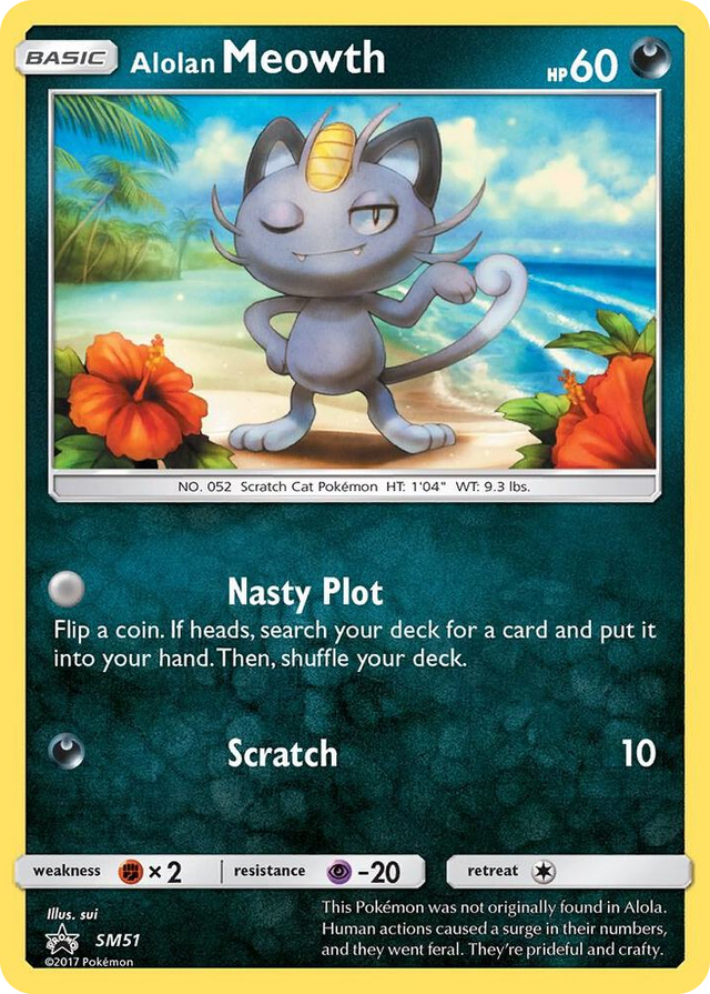 SM051 Alolan Meowth - SM51 Promo SM Promos