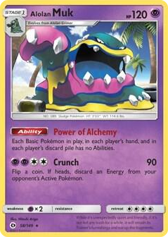 0058 Alolan Muk - 58/149 (Cosmos Holo) Promo Blister Exclusives